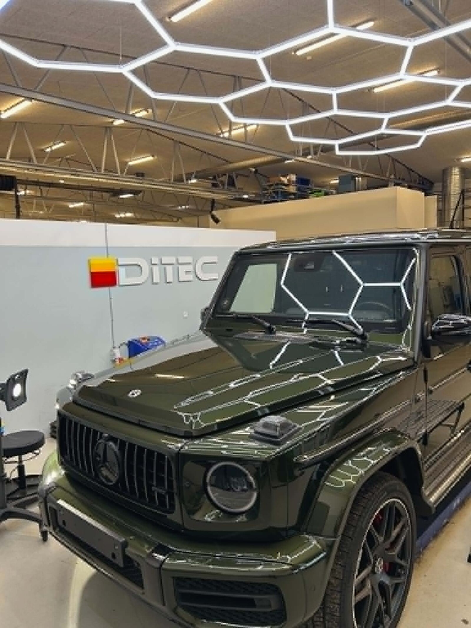 Mercedes G-klasse foran DITEC Hjørring